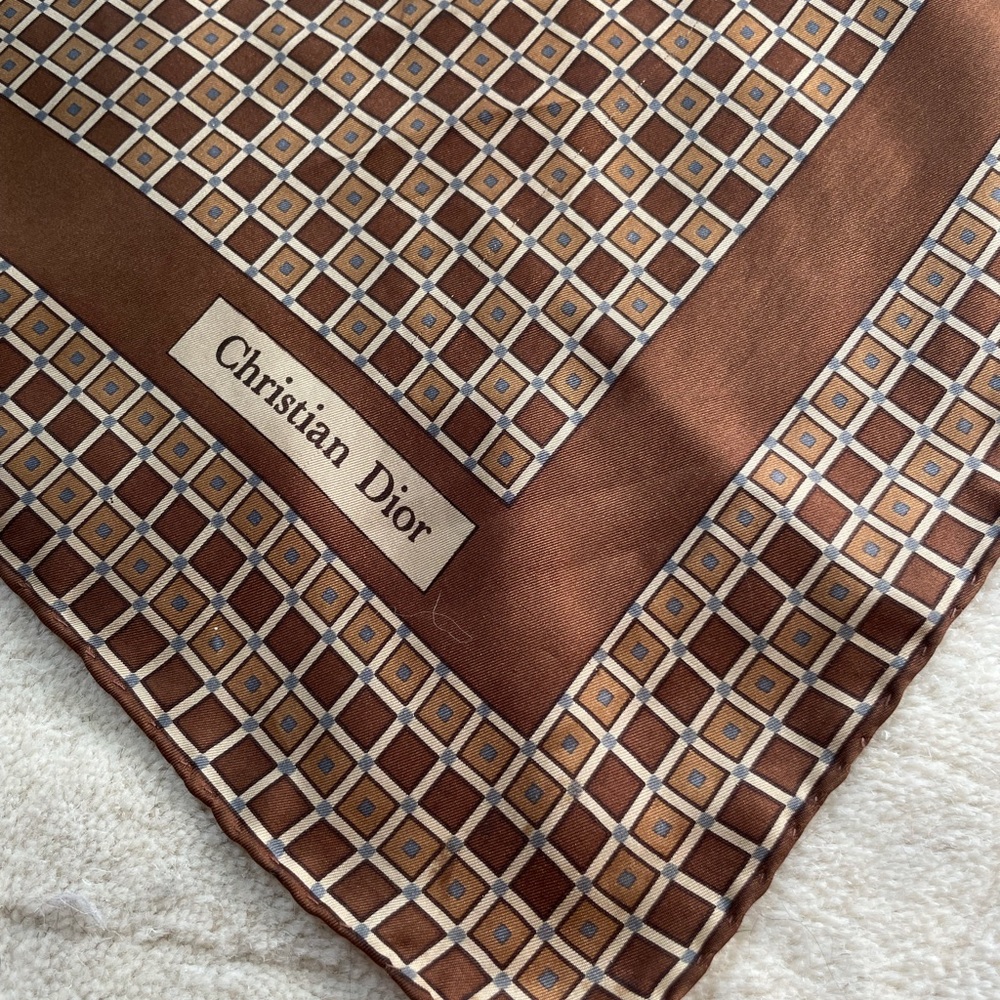 100% Genuine Vintage Christian Dior Silk Scarf